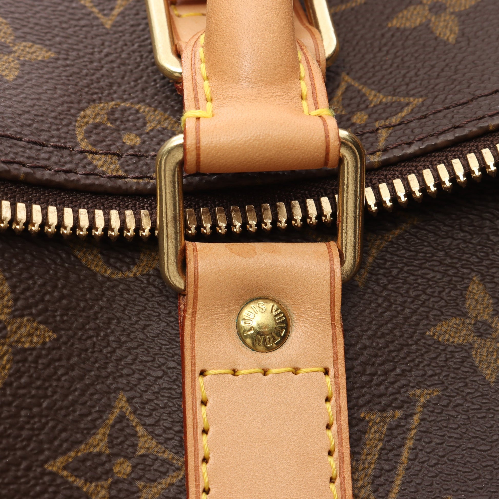 キーポル45 モノグラム ボストンバッグ PVC レザー ブラウン ルイヴィトン バッグ LOUIS VUITTON