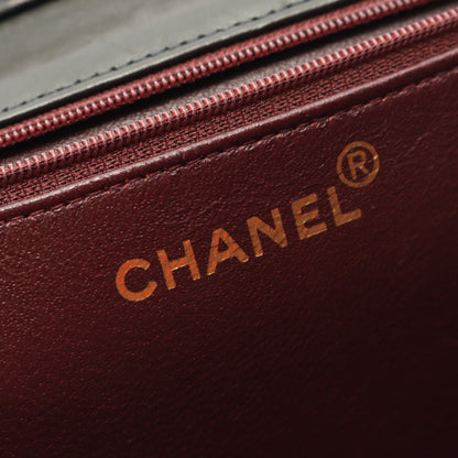 マトラッセ チェーンショルダーバッグ ラムスキン ブラック ゴールド金具 シャネル バッグ CHANEL