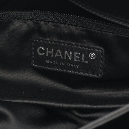 マトラッセ チェーンショルダーバッグ ウール ブラック シルバー金具 スパンコール シャネル バッグ CHANEL