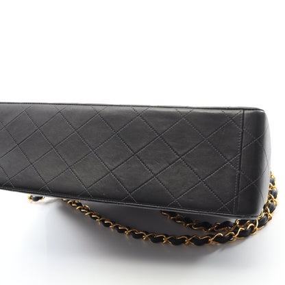 デカマトラッセ34 Wチェーンショルダーバッグ ラムスキン ブラック ゴールド金具 シャネル バッグ CHANEL