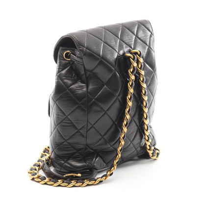 マトラッセ バックパック リュックサック ラムスキン ブラック ゴールド金具 シャネル バッグ CHANEL