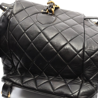 マトラッセ バックパック リュックサック ラムスキン ブラック ゴールド金具 シャネル バッグ CHANEL