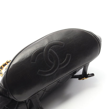 マトラッセ バックパック リュックサック ラムスキン ブラック ゴールド金具 シャネル バッグ CHANEL