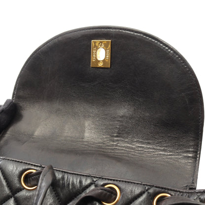 マトラッセ バックパック リュックサック ラムスキン ブラック ゴールド金具 シャネル バッグ CHANEL
