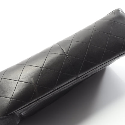 デカマトラッセ30 シングルフラップ Wチェーンショルダーバッグ ラムスキン ブラック ゴールド金具 シャネル バッグ CHANEL