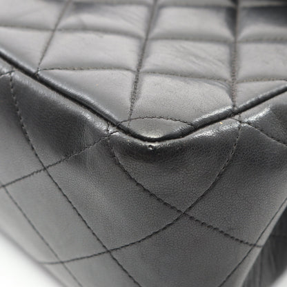 デカマトラッセ30 シングルフラップ Wチェーンショルダーバッグ ラムスキン ブラック ゴールド金具 シャネル バッグ CHANEL