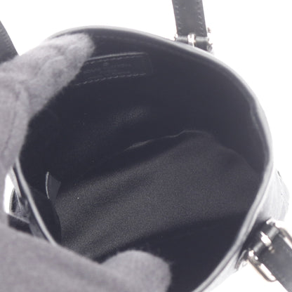 リトルバケット モノグラムサテン ハンドバッグ サテン レザー ブラック ルイヴィトン バッグ LOUIS VUITTON