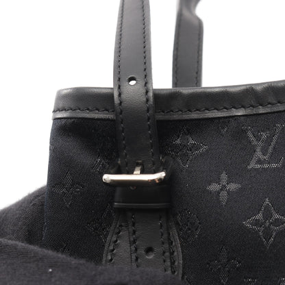 リトルバケット モノグラムサテン ハンドバッグ サテン レザー ブラック ルイヴィトン バッグ LOUIS VUITTON