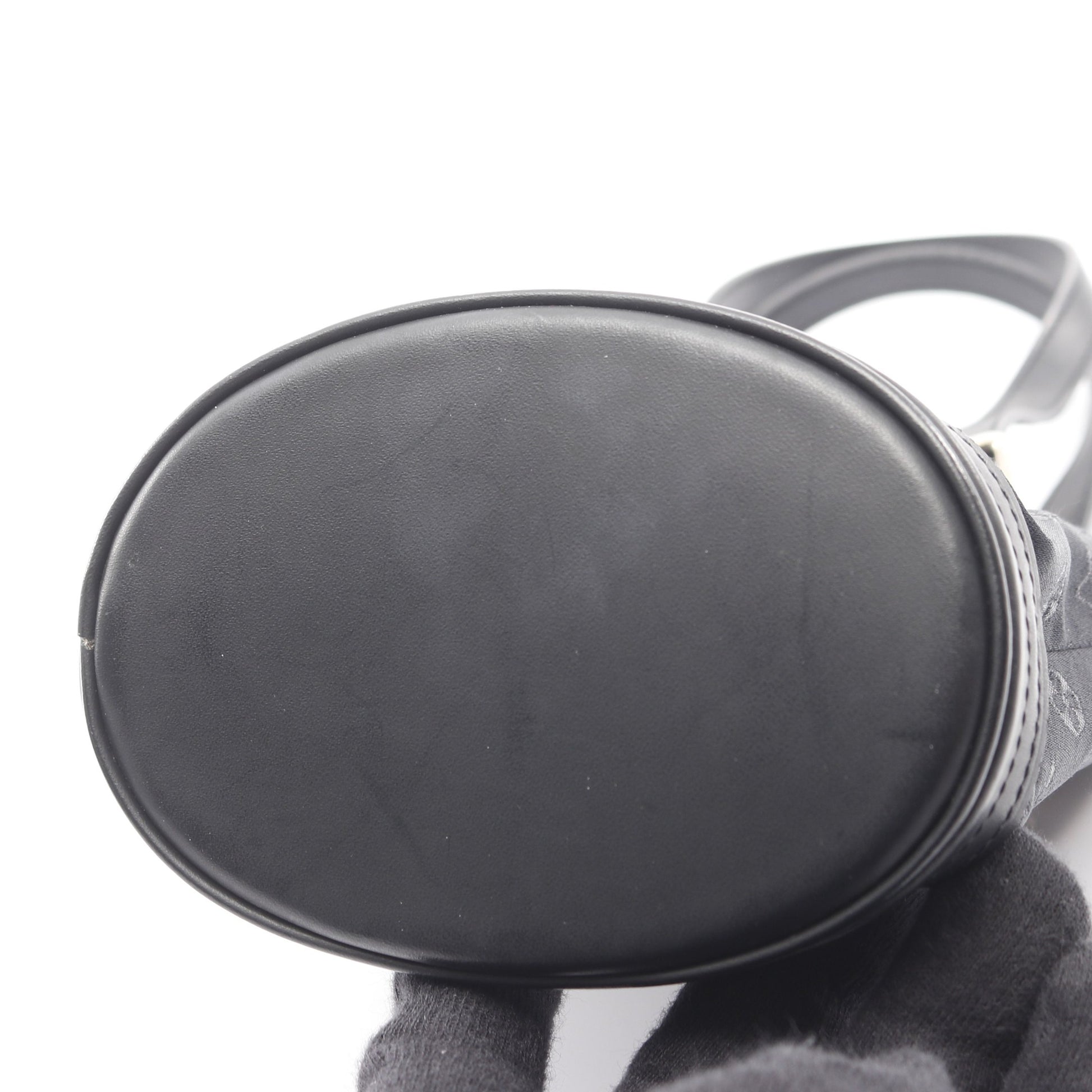 リトルバケット モノグラムサテン ハンドバッグ サテン レザー ブラック ルイヴィトン バッグ LOUIS VUITTON