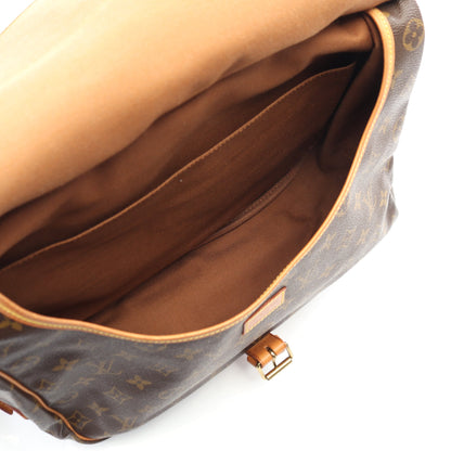ソミュール35 モノグラム ショルダーバッグ PVC レザー ブラウン ルイヴィトン バッグ LOUIS VUITTON