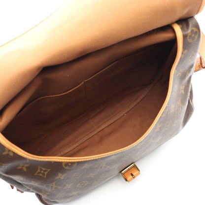 ソミュール35 モノグラム ショルダーバッグ PVC レザー ブラウン ルイヴィトン バッグ LOUIS VUITTON