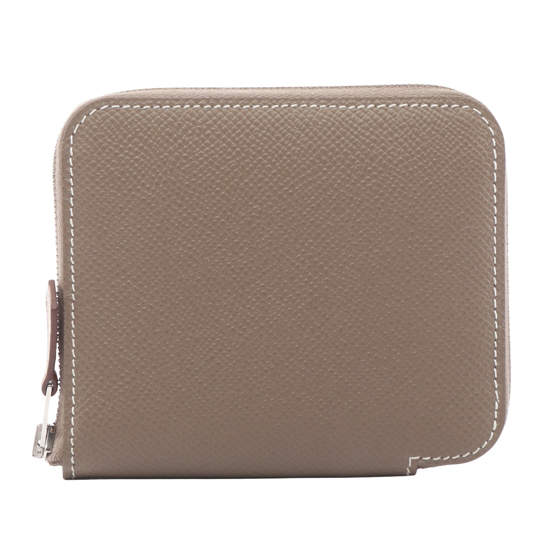 アザップコンパクト シルクイン エトゥープ ラウンドファスナー財布