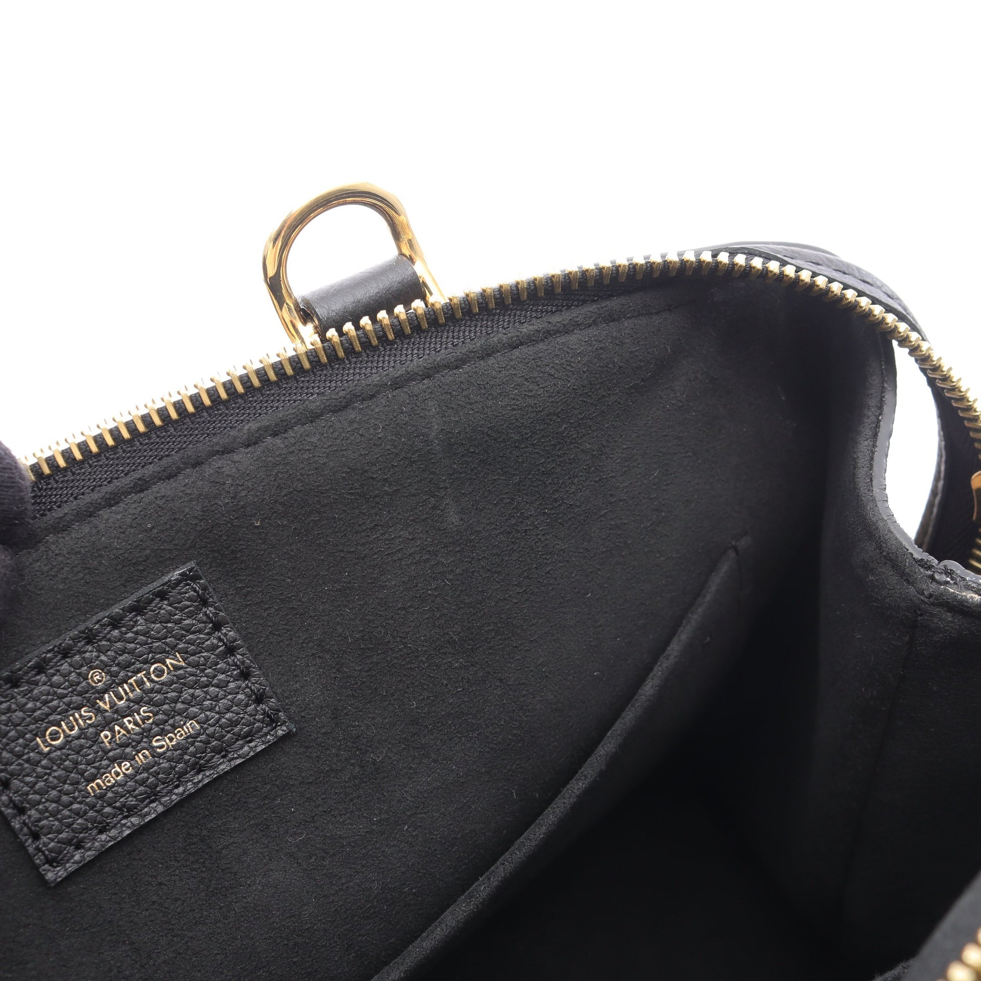 プティ パレPM バイカラーモノグラムアンプラント ハンドバッグ レザー ブラック ベージュ 2WAY ルイヴィトン バッグ LOUIS VUITTON