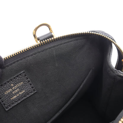 プティ パレPM バイカラーモノグラムアンプラント ハンドバッグ レザー ブラック ベージュ 2WAY ルイヴィトン バッグ LOUIS VUITTON