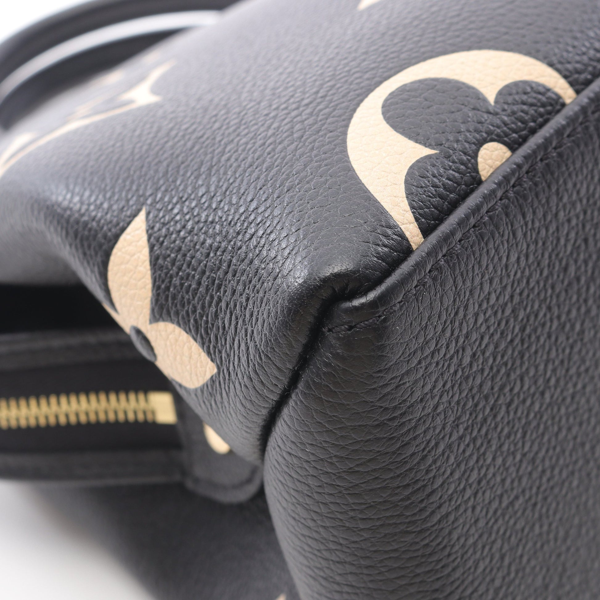 プティ パレPM バイカラーモノグラムアンプラント ハンドバッグ レザー ブラック ベージュ 2WAY ルイヴィトン バッグ LOUIS VUITTON