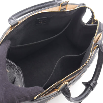 プティ パレPM バイカラーモノグラムアンプラント ハンドバッグ レザー ブラック ベージュ 2WAY ルイヴィトン バッグ LOUIS VUITTON