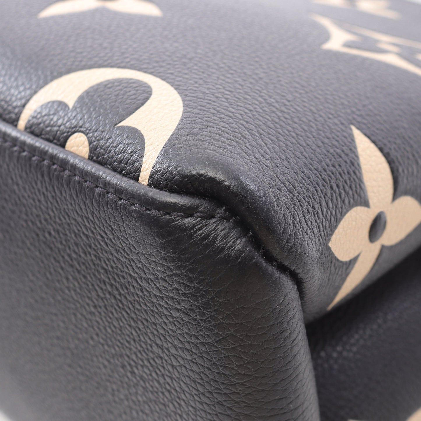 プティ パレPM バイカラーモノグラムアンプラント ハンドバッグ レザー ブラック ベージュ 2WAY ルイヴィトン バッグ LOUIS VUITTON