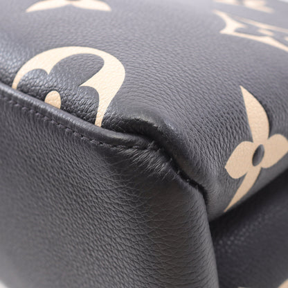 プティ パレPM バイカラーモノグラムアンプラント ハンドバッグ レザー ブラック ベージュ 2WAY ルイヴィトン バッグ LOUIS VUITTON