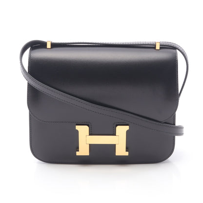 コンスタンス3 ミニ ショルダーバッグ ボックスカーフ ブラック ゴールド金具 Z刻印 エルメス バッグ HERMES