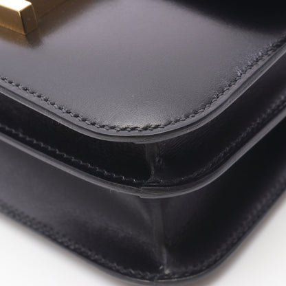 コンスタンス3 ミニ ショルダーバッグ ボックスカーフ ブラック ゴールド金具 Z刻印 エルメス バッグ HERMES