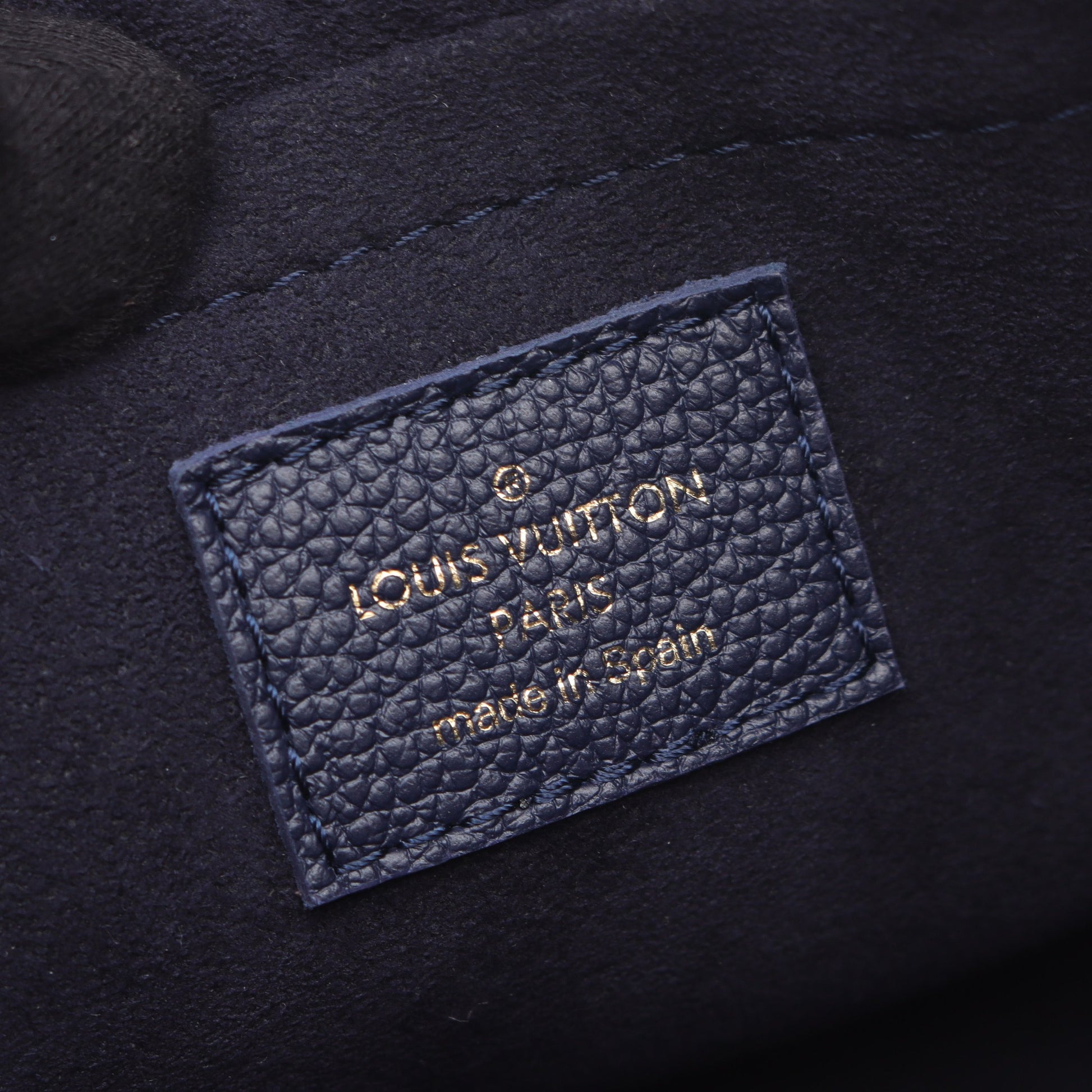 スピーディ バンドリエール 20 モノグラムアンプラント ブルーマリーヌ ハンドバッグ レザー ネイビー 2WAY ルイヴィトン バッグ LOUIS VUITTON