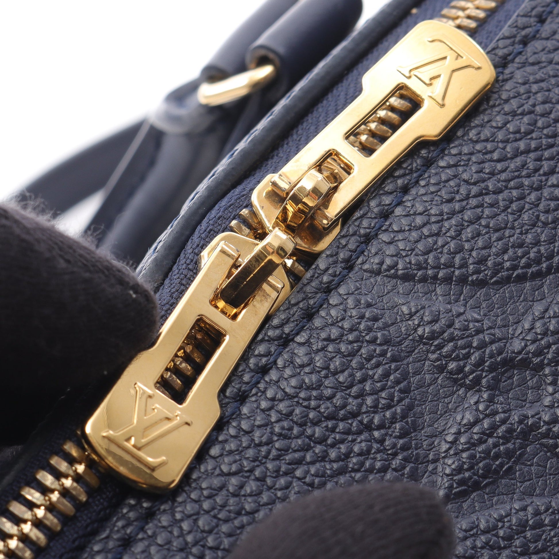 スピーディ バンドリエール 20 モノグラムアンプラント ブルーマリーヌ ハンドバッグ レザー ネイビー 2WAY ルイヴィトン バッグ LOUIS VUITTON