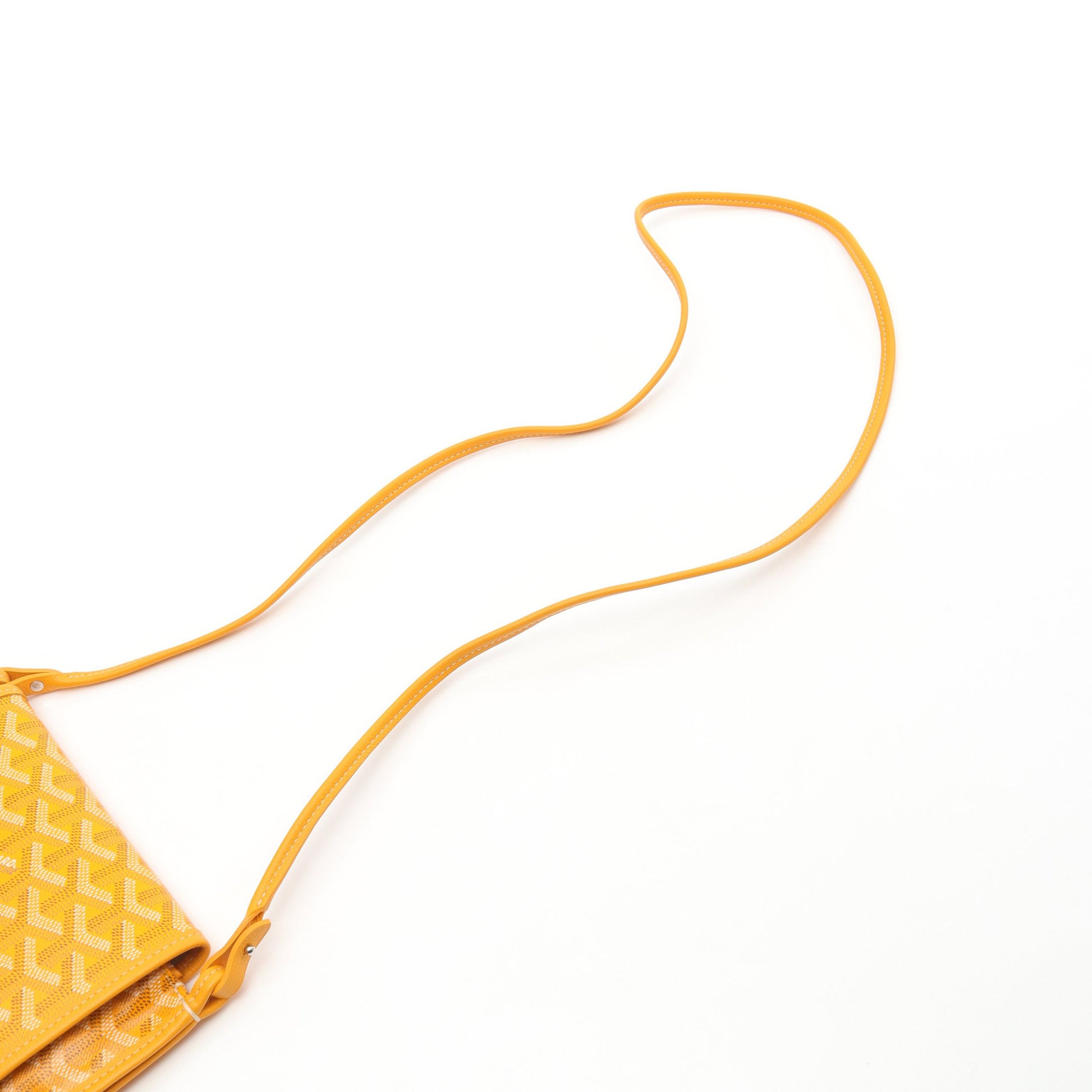 プリュメ ポーチウォレット ショルダーバッグ コーティングキャンバス レザー イエロー マルチカラー ゴヤール バッグ GOYARD