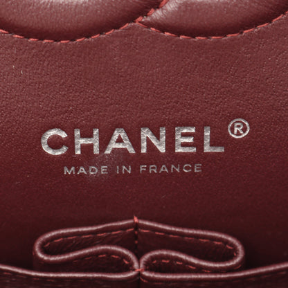 マトラッセ Wフラップ Wチェーンショルダーバッグ キャビアスキン ブラック シルバー金具 シャネル バッグ CHANEL