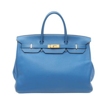 バーキン40 ハンドバッグ トゴ ブルー ゴールド金具 □O刻印 エルメス バッグ HERMES