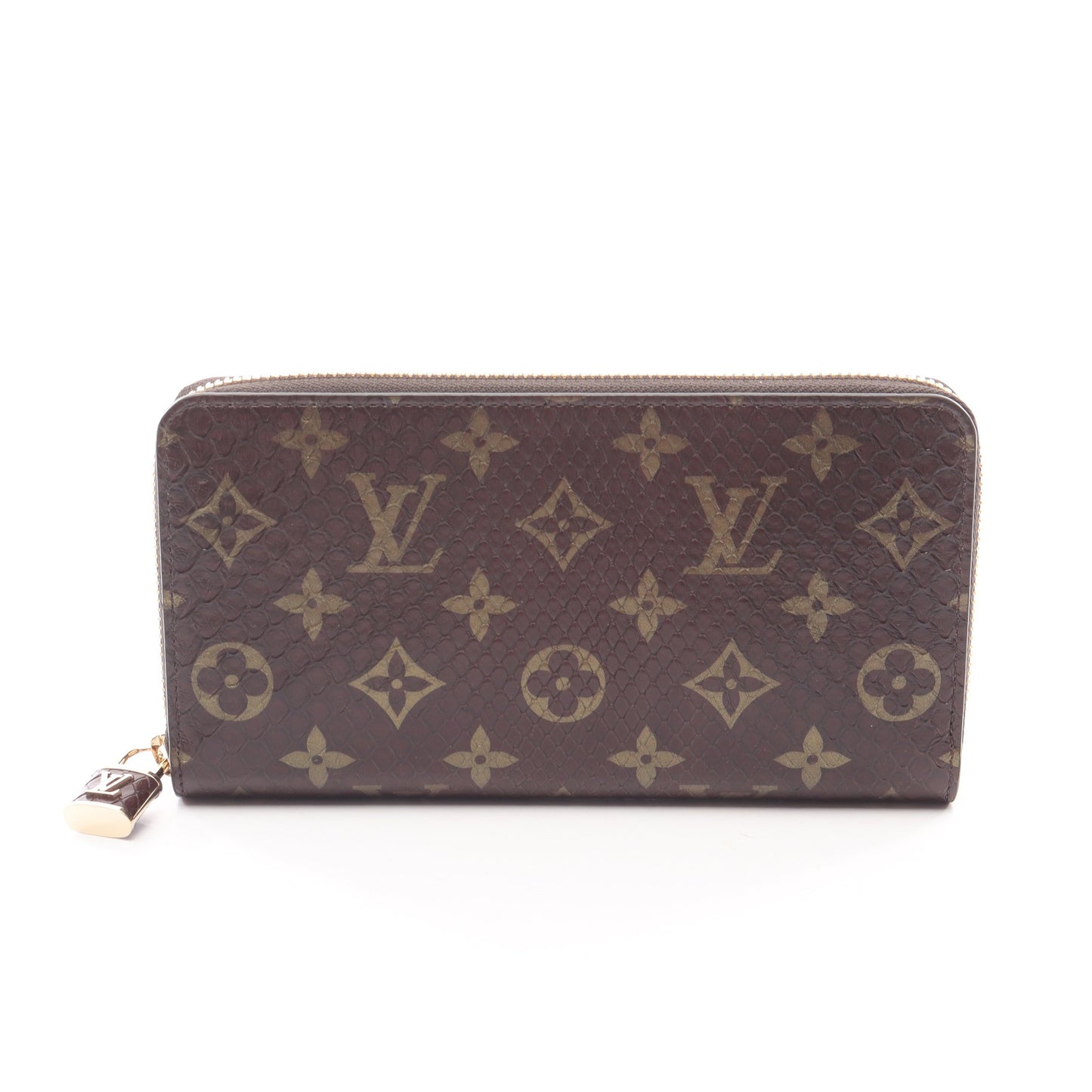 ジッピーウォレット モノグラム ラウンドファスナー長財布 パイソン ブラウン ルイヴィトン 財布・小物 LOUIS VUITTON