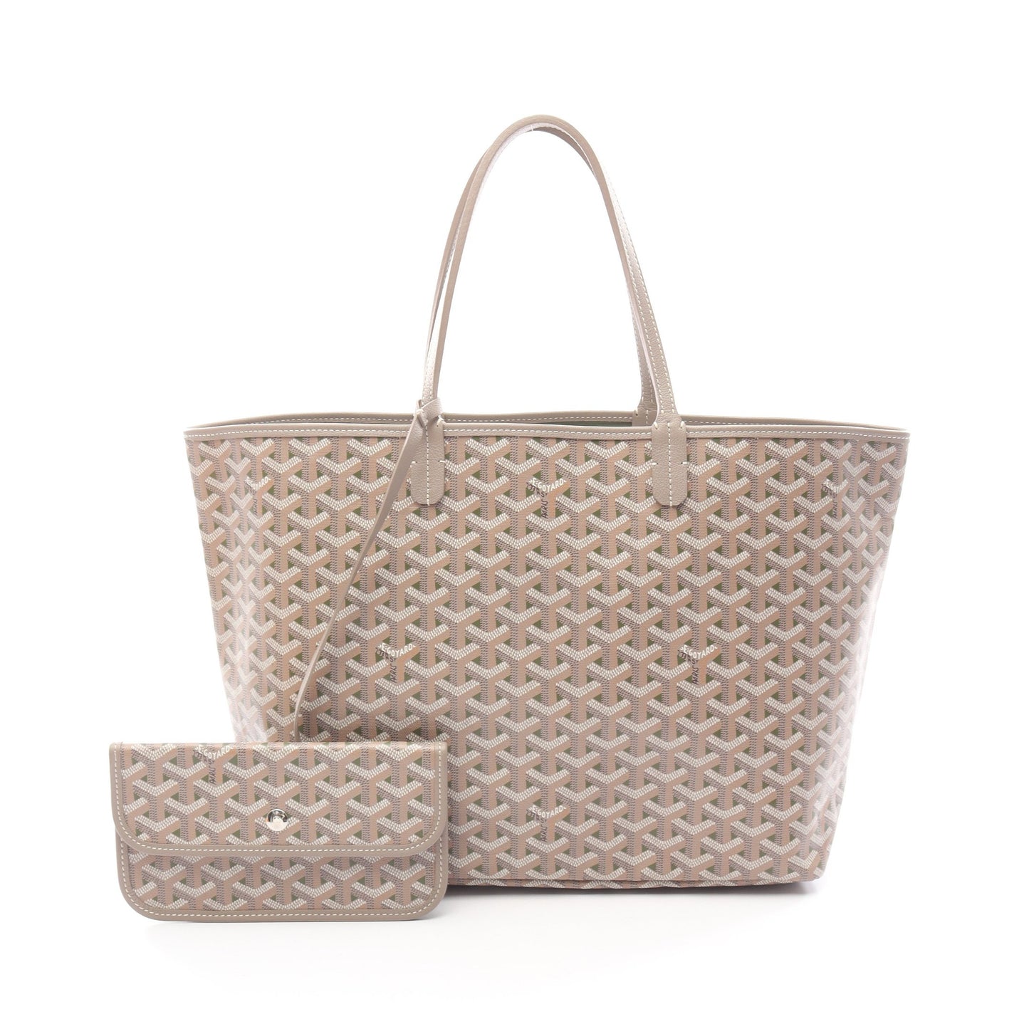 サンルイPM ハンドバッグ トートバッグ コーティングキャンバス レザー グレーベージュ マルチカラー ゴヤール バッグ GOYARD