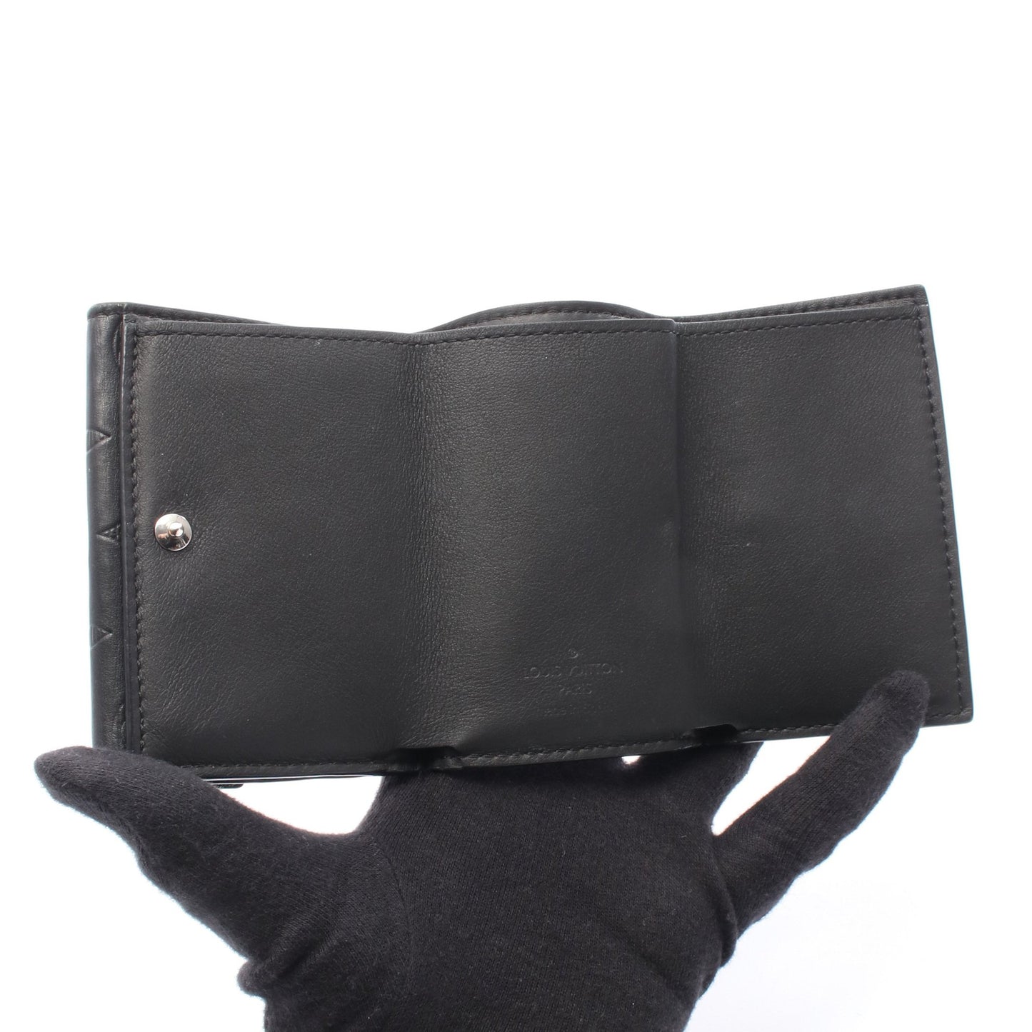 ディスカバリー コンパクト ウォレット モノグラムシャドウ 三つ折り財布 レザー ブラック ルイヴィトン 財布・小物 LOUIS VUITTON