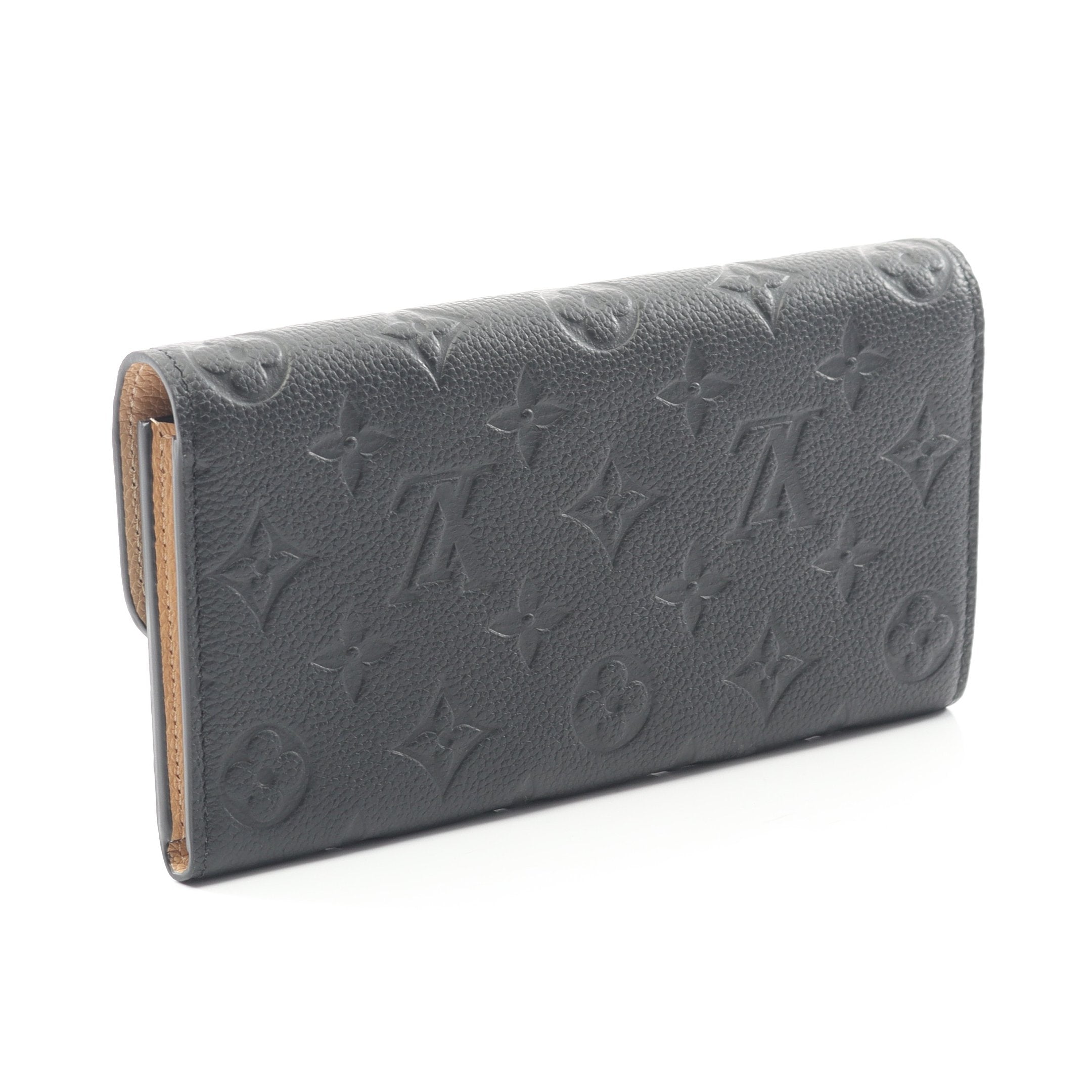 ポルトフォイ エミリー モノグラムアンプラント ノワール 二つ折り長