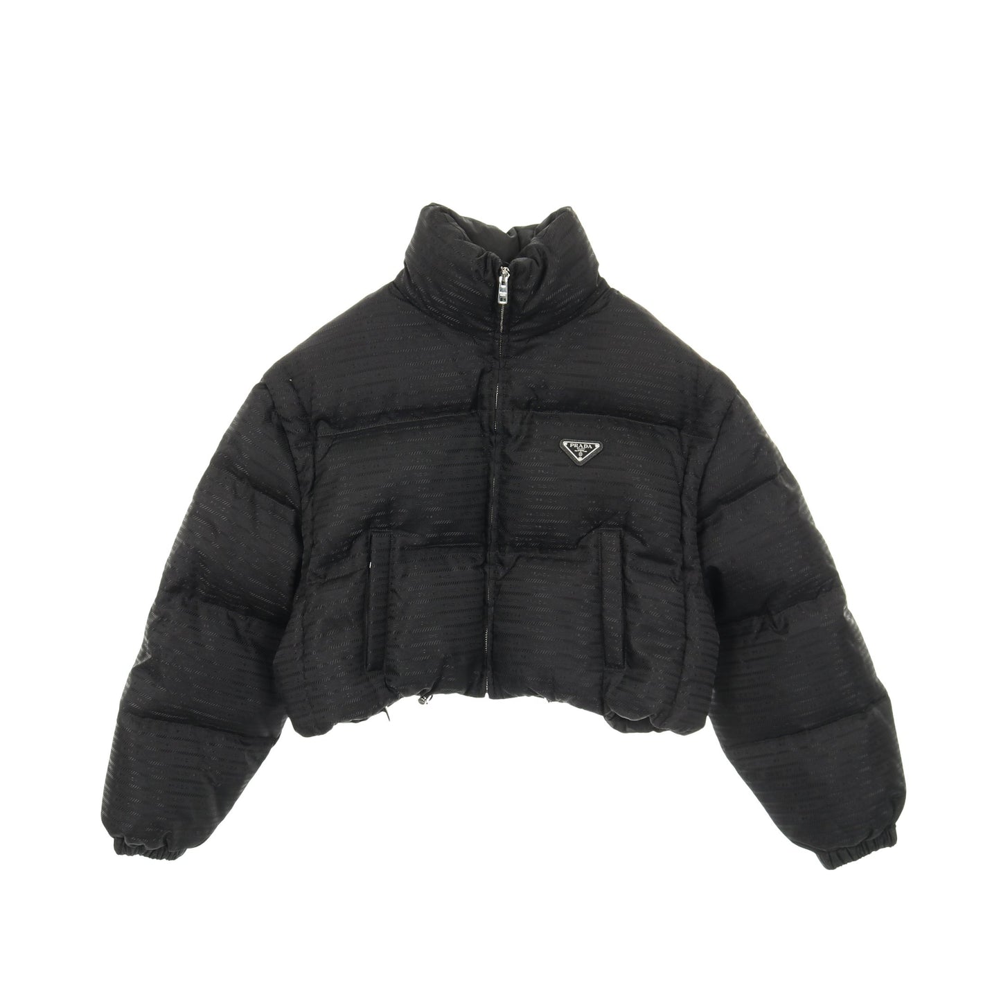 Re-Nylon ダウンジャケット ナイロン ブラック 三角プレート プラダ アウター PRADA