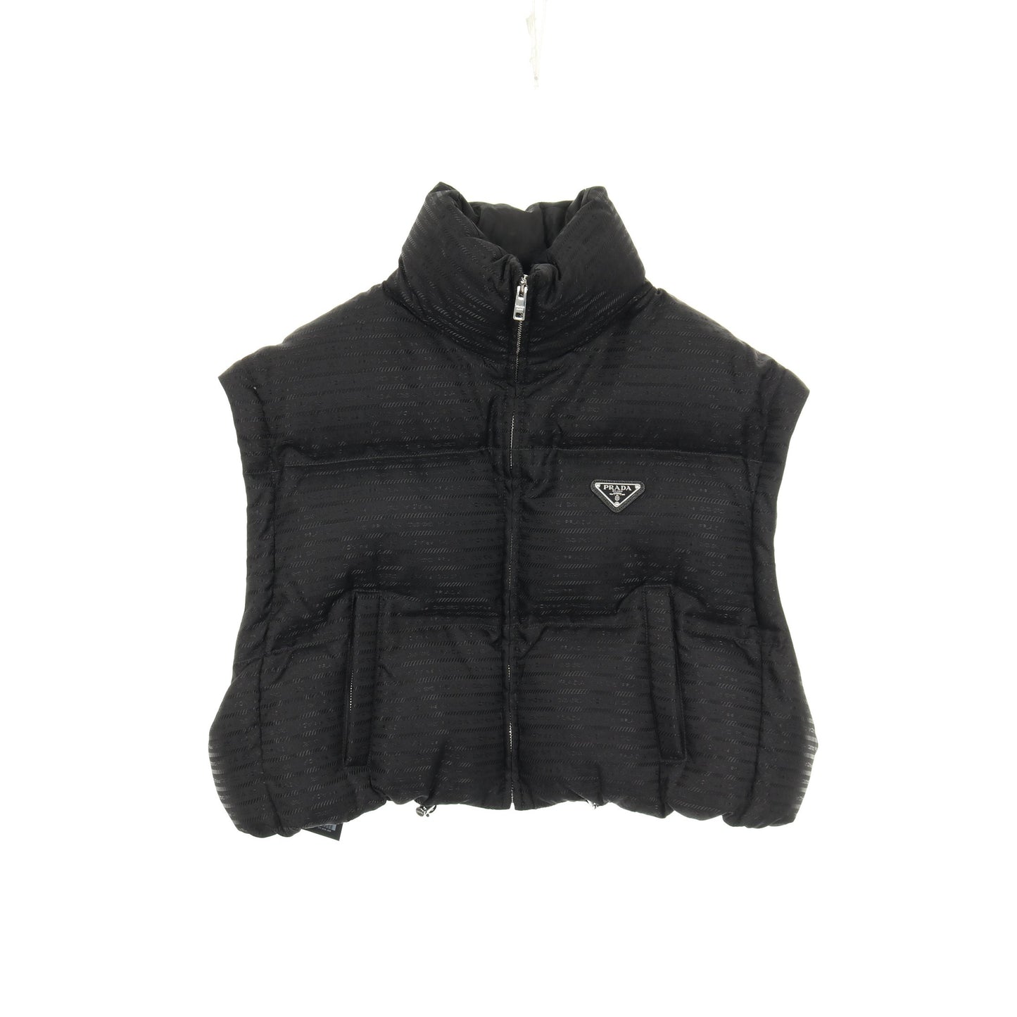Re-Nylon ダウンジャケット ナイロン ブラック 三角プレート プラダ アウター PRADA