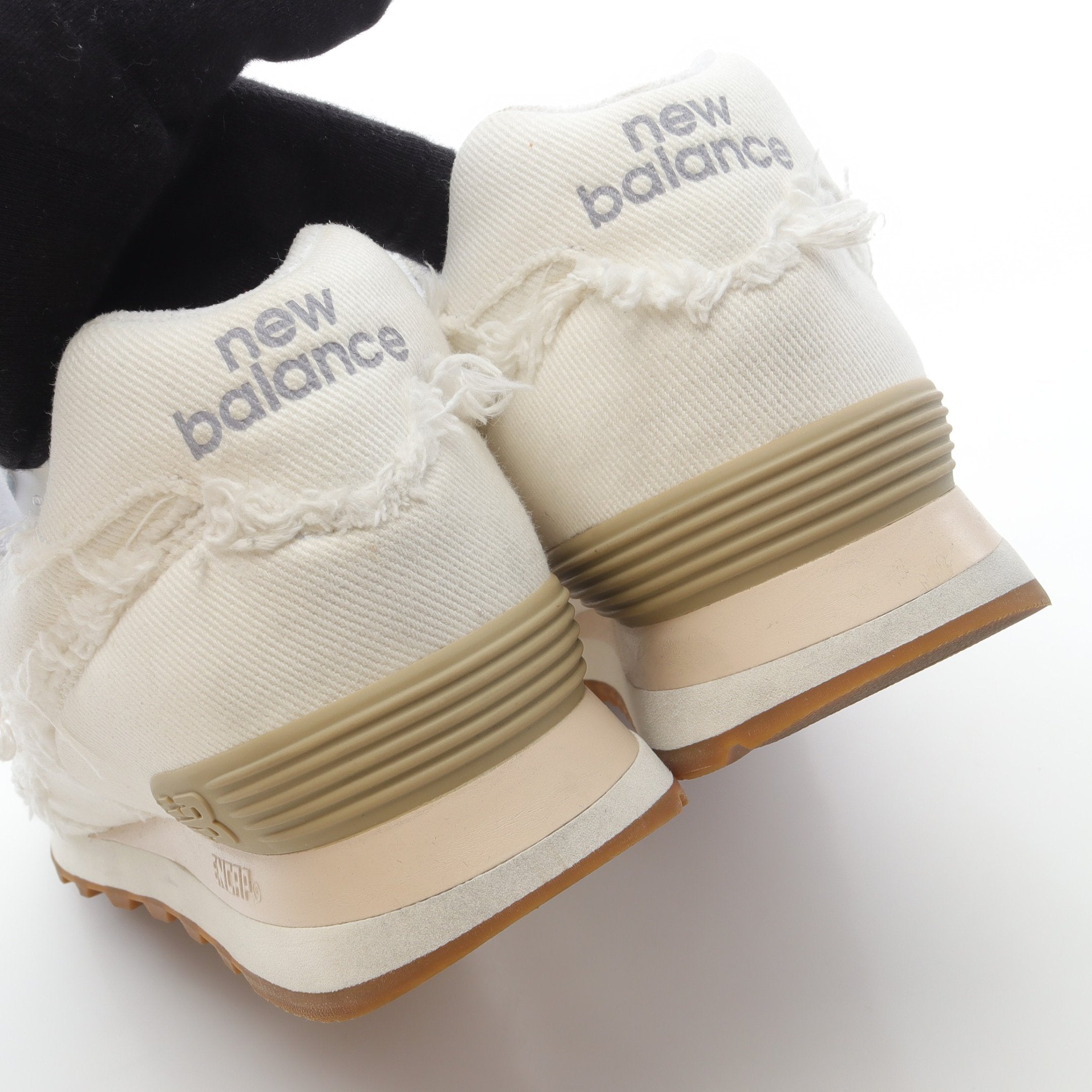 miu miu × New Balance スニーカー ファブリック ホワイト ミュウ