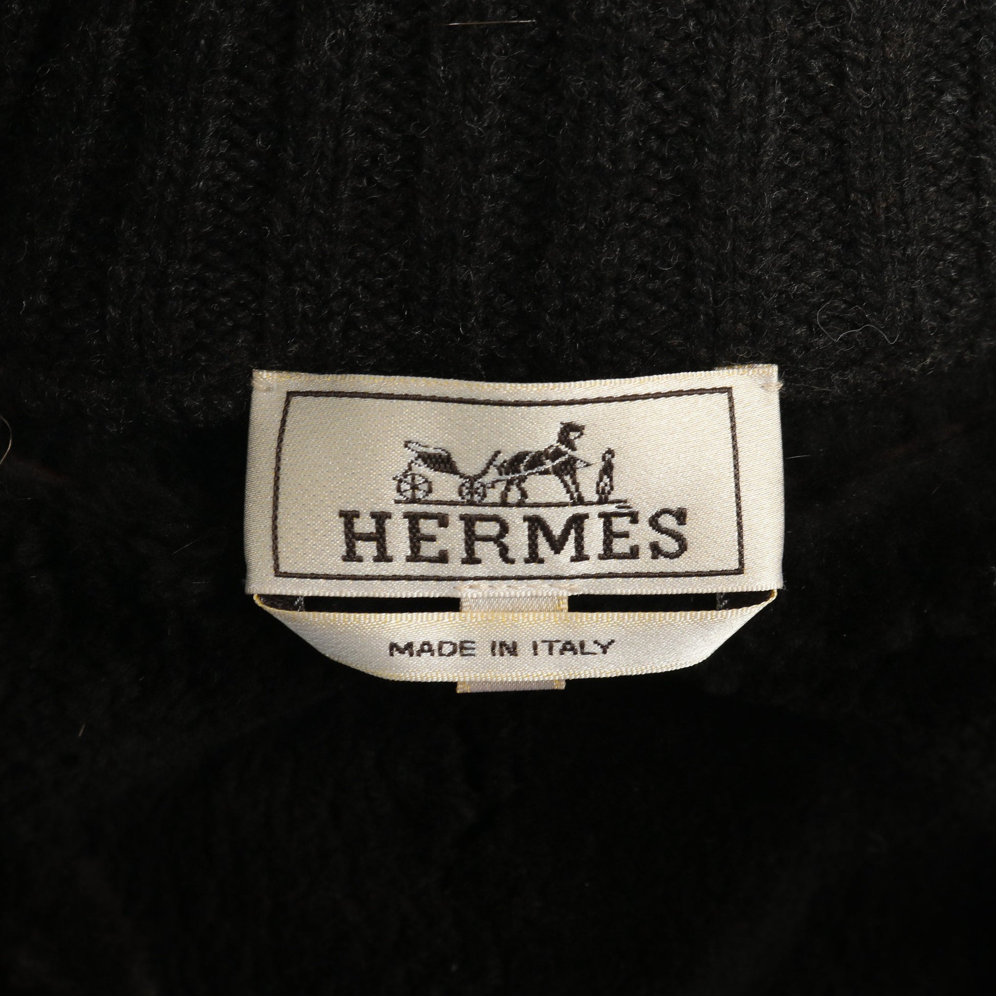 ニット ジャケット ブルゾン ウール レザー ダークグレー エルメス アウター HERMES