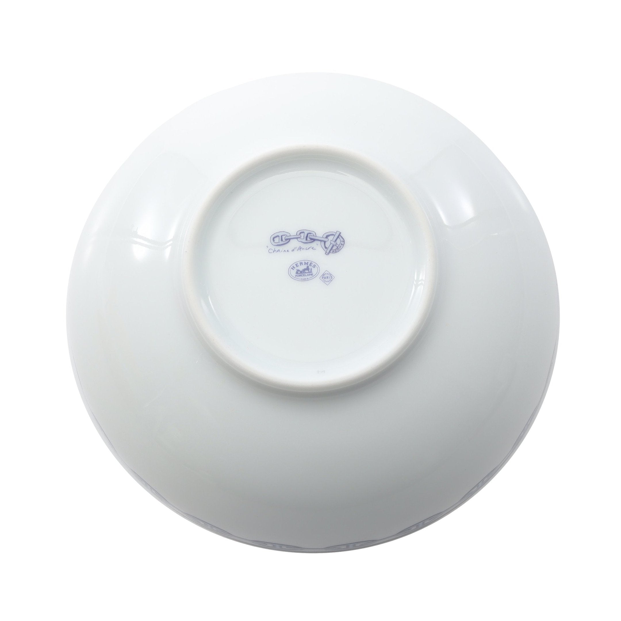 エルメス　シェーヌダンクル　サラダボウル シェーヌダンクル サラダボウル 食器 陶器 ホワイト ブルー エルメス