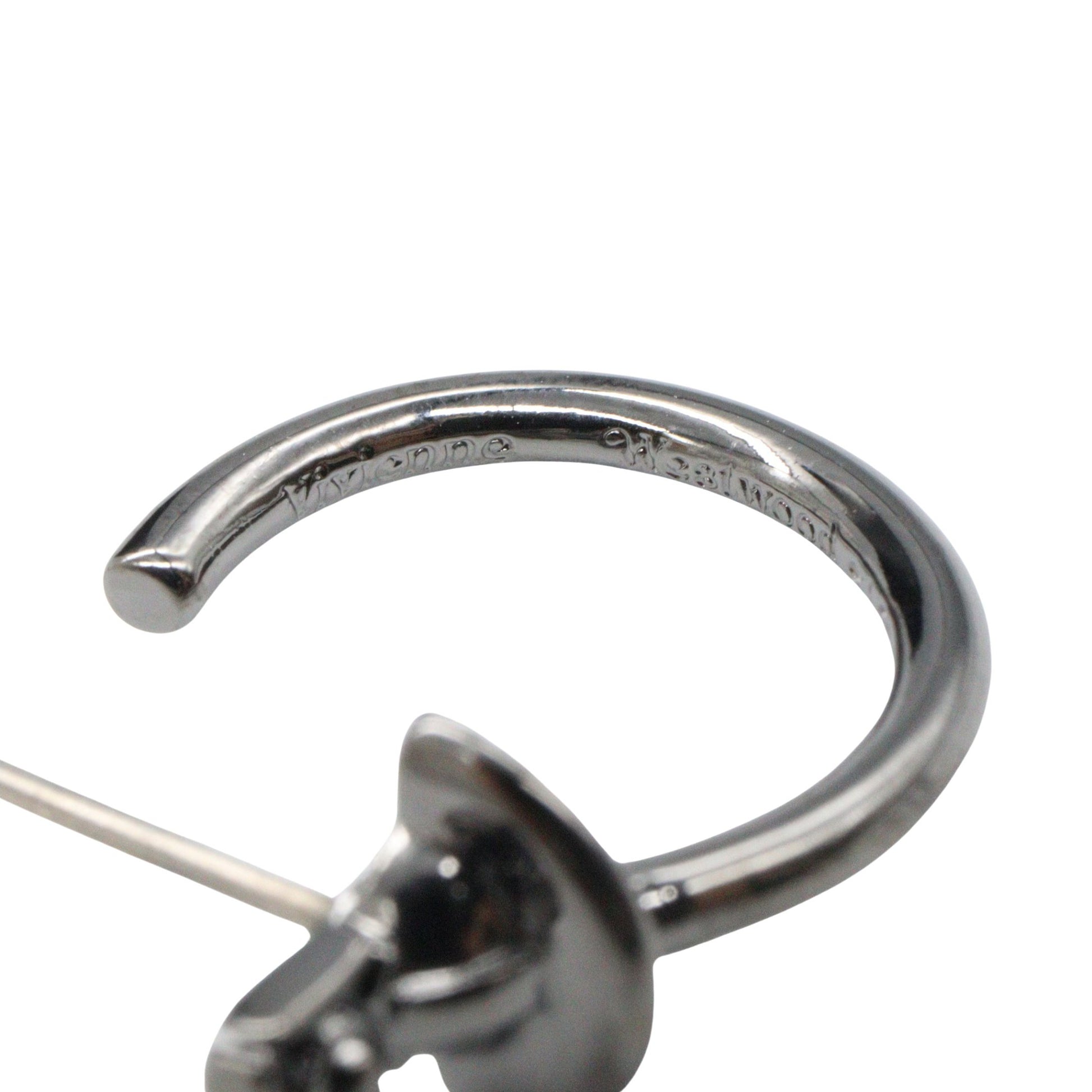 ピアス片耳 ピアス 真鍮 ブラック ヴィヴィアンウエストウッド アクセサリー Vivienne Westwood