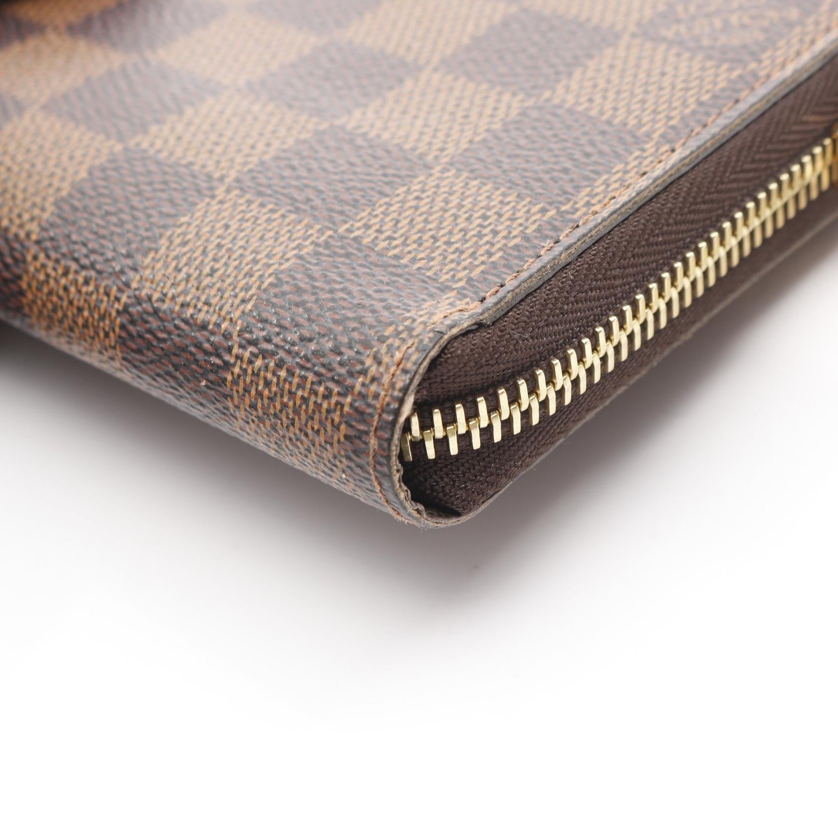 ジッピーウォレット ダミエエベヌ ラウンドファスナー長財布 PVC