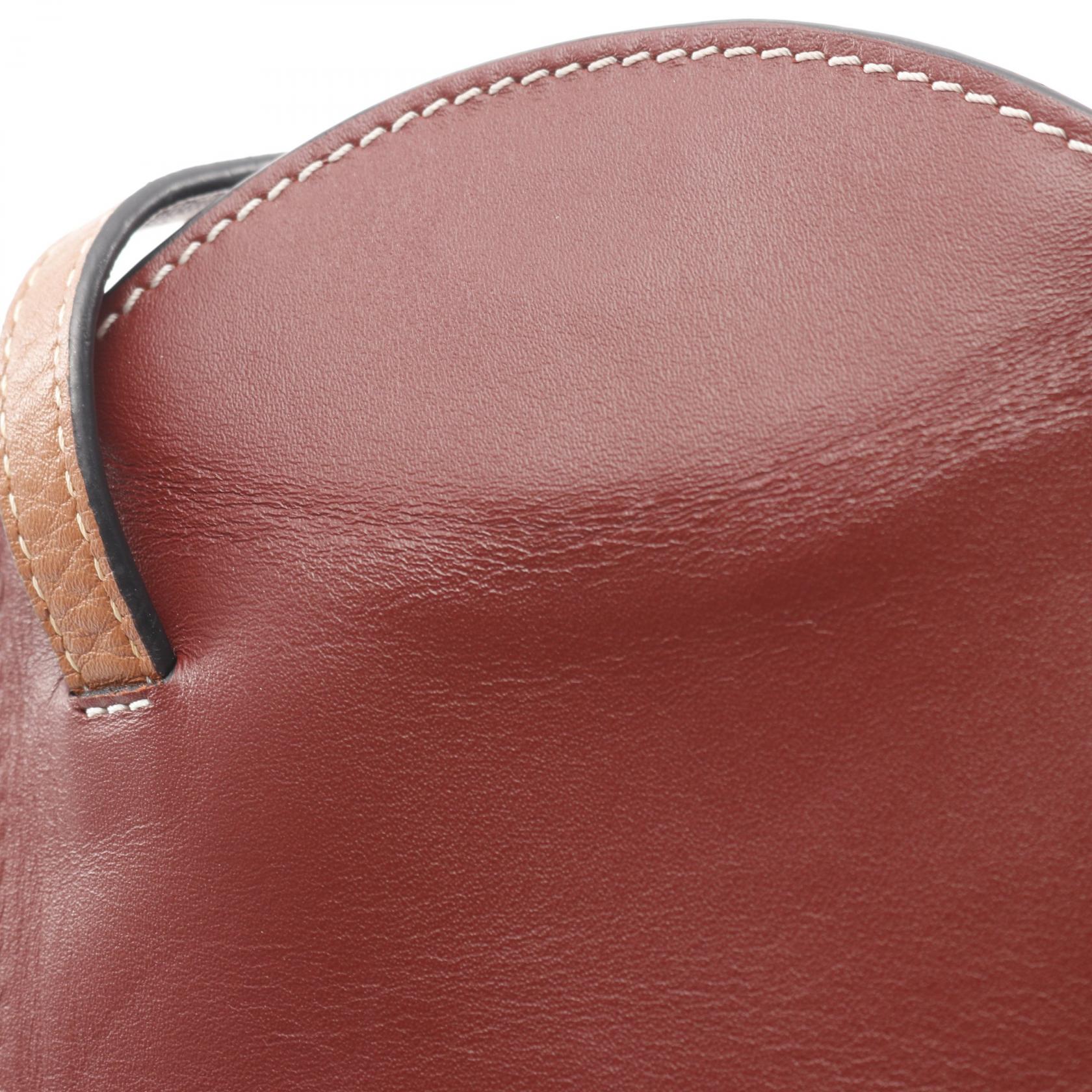 ロエベ LOEWE GATE POCKET ゲートポケット ショルダーバッグ バッグ レザー レディース レッド系 / ブラウン系 【中古】 GATE POCKET ゲートポケット ショルダーバッグ レザー レッド ライト