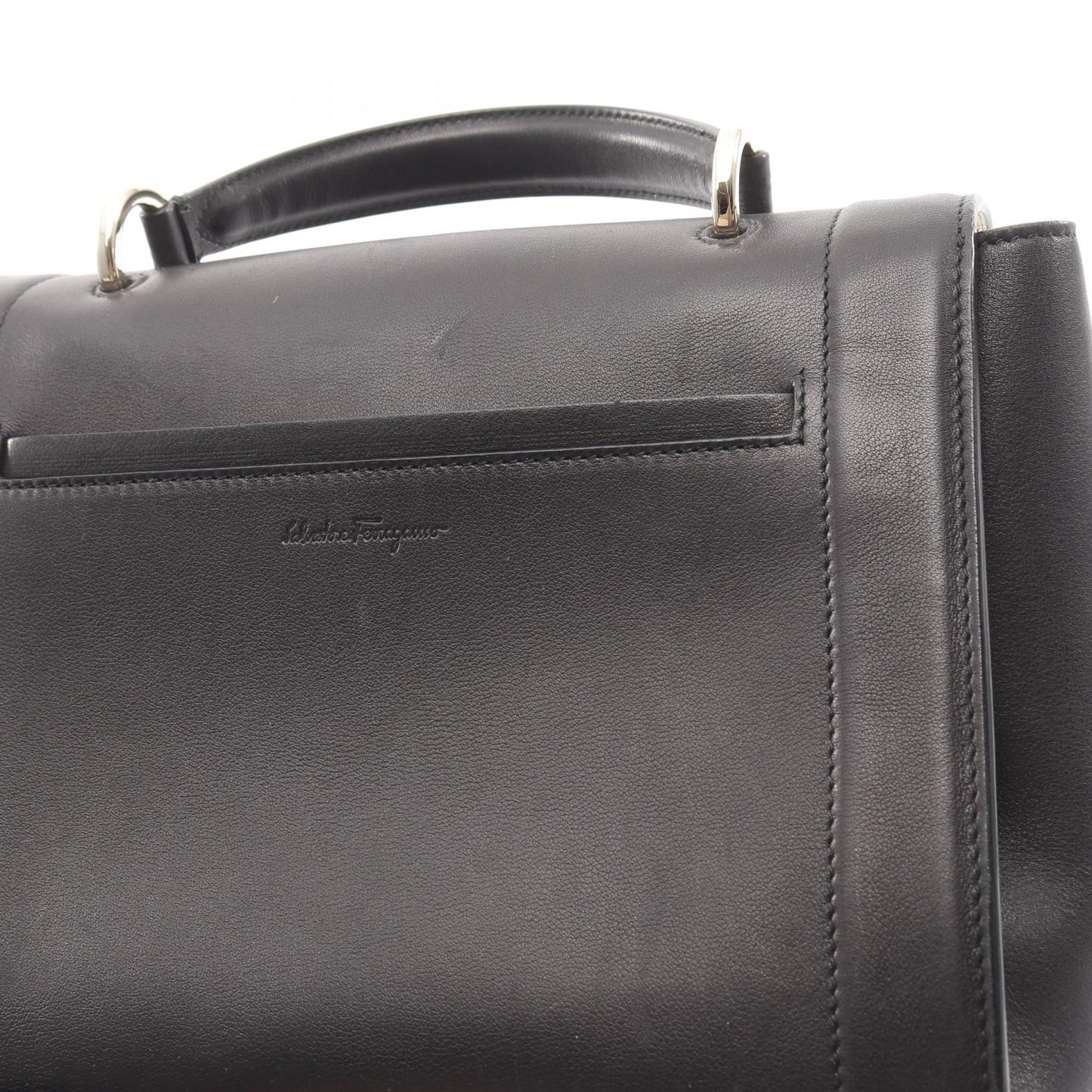 ソフィア レインボー ガンチーニ ハンドバッグ レザー ブラック 2WAY  