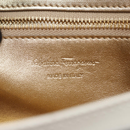 ソフィア レインボー ガンチーニ ハンドバッグ レザー ブラック 2WAY サルヴァトーレフェラガモ バッグ Salvatore Ferragamo