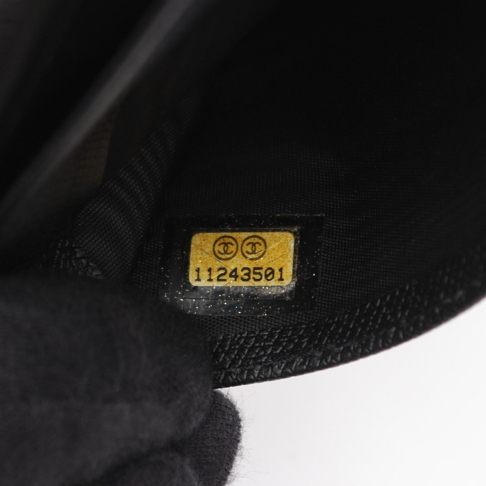 専用です‼️   CHANEL ココボタン 二つ折り長財布 GOLD金具 ココボタン 二つ折り長財布 Wホック財布 レザー ブラック ゴールド金具