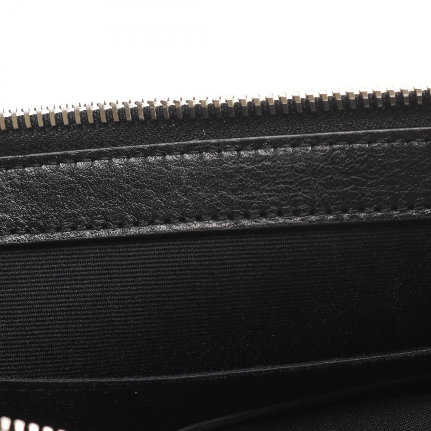 RIVE GAUCHE リヴ ゴーシュ クラッチバッグ キャンバス レザー アイボリー ブラック サンローランパリ バッグ SAINT LAURENT PARIS
