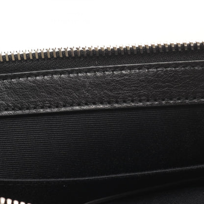 RIVE GAUCHE リヴ ゴーシュ クラッチバッグ キャンバス レザー アイボリー ブラック サンローランパリ バッグ SAINT LAURENT PARIS
