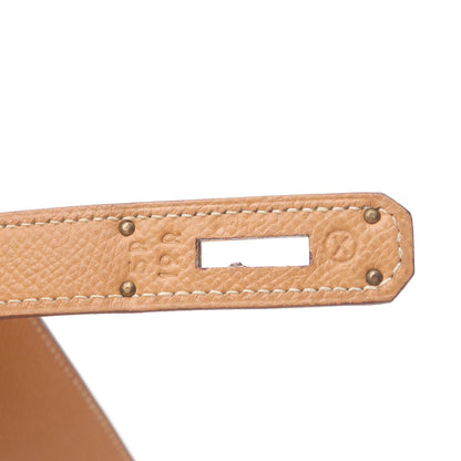 ケリー32 ナチュラルサブレ ハンドバッグ クシュベル ライトブラウン ゴールド金具 2WAY ○X刻印 エルメス バッグ HERMES