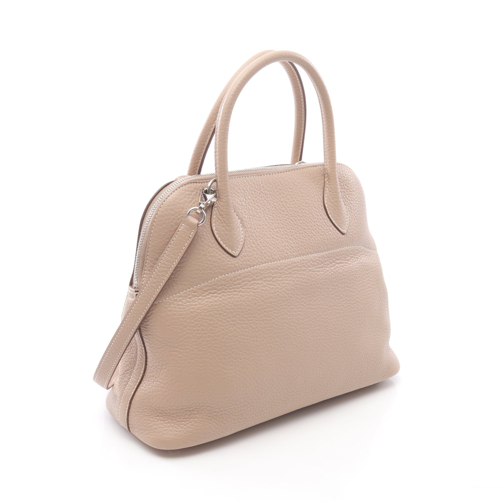 ボリード31 アルジル ハンドバッグ トリヨンクレマンス ベージュ シルバー金具 2WAY □Q刻印 エルメス バッグ HERMES