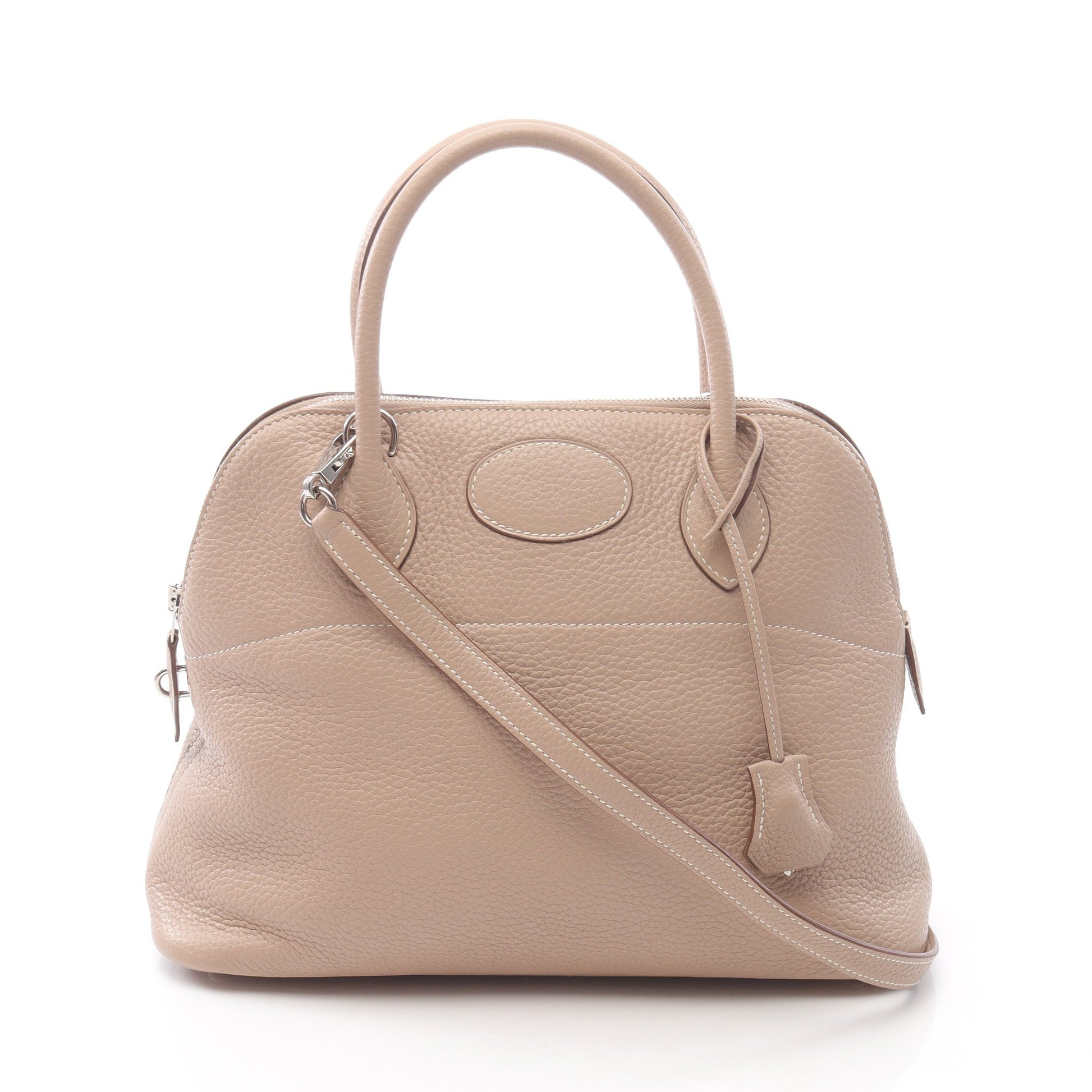 ボリード31 アルジル ハンドバッグ トリヨンクレマンス ベージュ シルバー金具 2WAY □Q刻印 エルメス バッグ HERMES