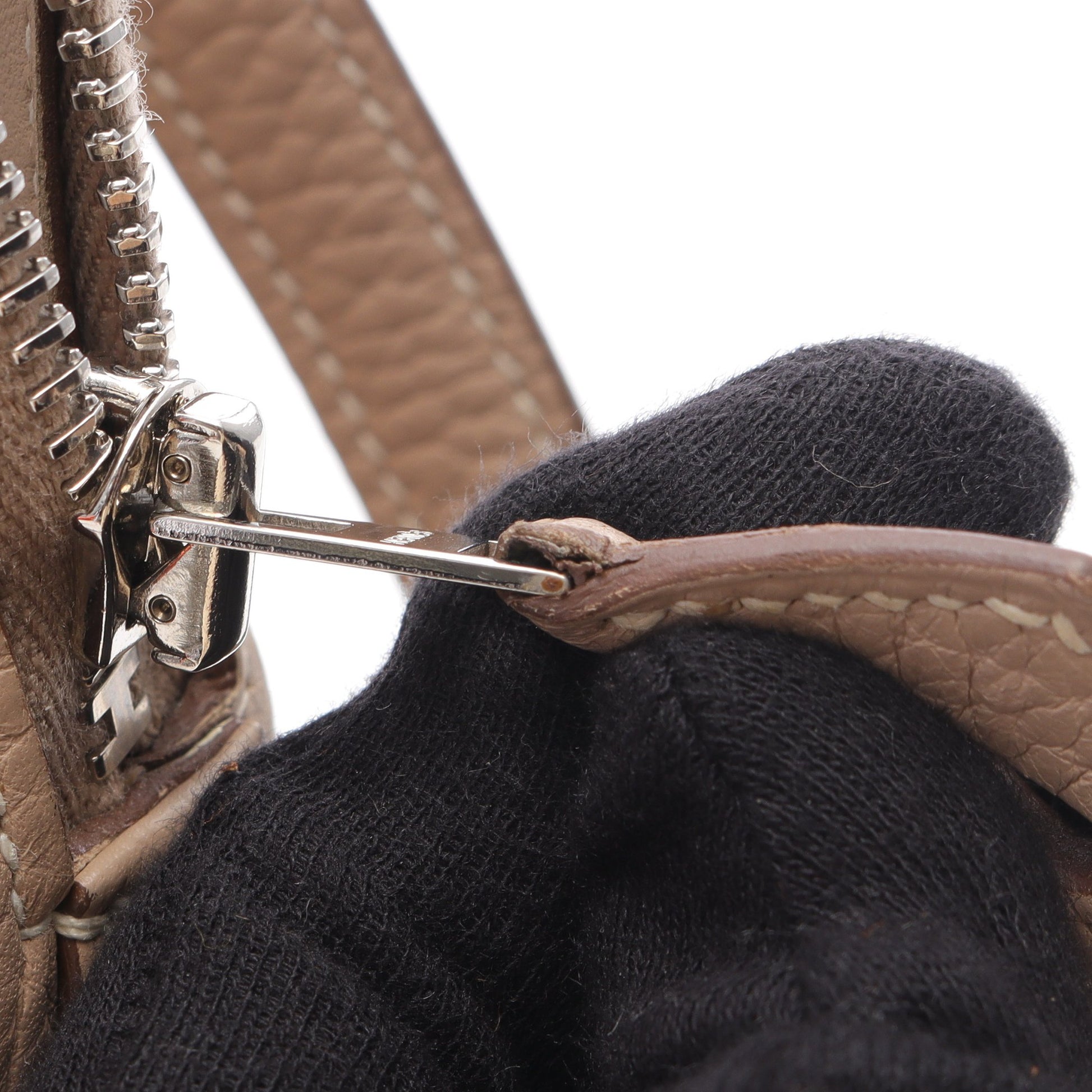 ボリード31 アルジル ハンドバッグ トリヨンクレマンス ベージュ シルバー金具 2WAY □Q刻印 エルメス バッグ HERMES